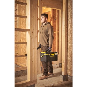 Stanley STST83397-1, essential, cutie pentru scule cu trei niveluri de depozitare, inchizatoare metalice, 24 litri, 49 x 28,5 x 25,5cm - Img 12