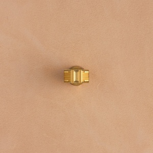 Stanta de embosare din alama, model impletitura cos cu bare (Bar Basket Weave) - Tandy Leather 8900-18 - Img 3