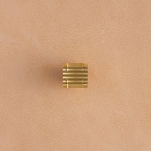 Stanta de embosare din alama, model impletitura lattice cu paie (Straw Lattice Weave) - Tandy Leather 8900-14 - Img 3