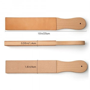 Strop din piele cu doua fete (aspra/fina) pentru pielarie Wuta (250 x 40 mm) - Img 3