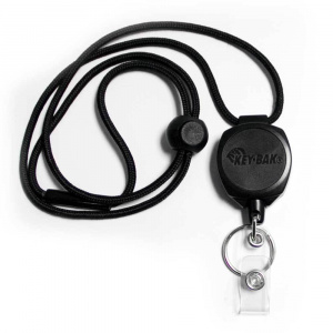 Suport de chei retractabil, cu cablu kevlar de 60 cm si snur, Sidekick Key-Bak - Img 1
