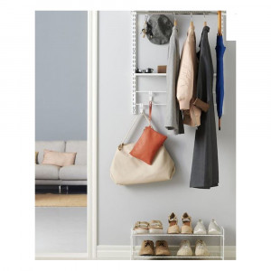 Suport simplu bara umerase Dolle Clothes Rails 330mm, pentru rafturi modulare - Img 3