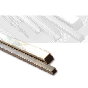 Teava patrata alama 8 x 8 mm, perete 0,5 mm, 1000 mm | Modelism, Machete