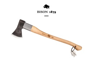 Topor bushcraft / outdoor universal cu protectie pentru coada 1250gr, Bison 1879 - Img 1