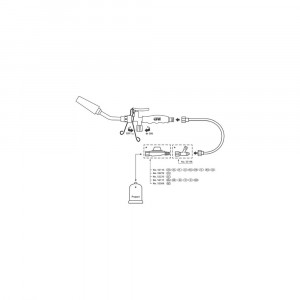 Torta de lipit cu gaz Turbo GT2000, include furtun 1,5m - Img 2