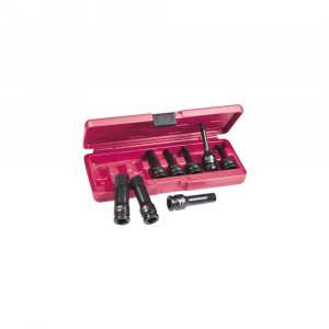 Trusă chei hexagonale de impact WGB 1/2", 8 piese, crom-vanadiu, Ius Brasov