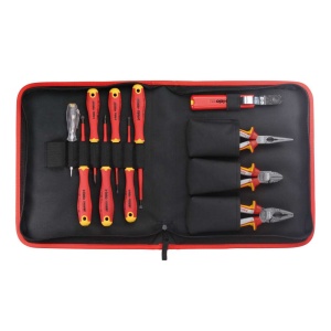 Trusa de surubelnite izolate VDE, Felo E-SLIM, 11 piese - Img 1