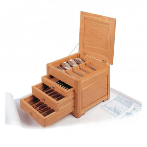 Veritas Plan constructie cufar pentru tacamuri Silverware Chest 05L1401 - Img 2