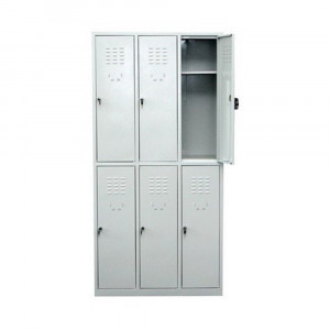 Vestiar metalic cusetat 3x2 cusete "MAXI",889x450x1800 mm - Img 3