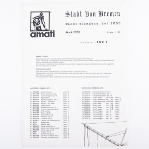 1018 Planuri constructie navomodel Amati Stadt von Bremen - Img 4