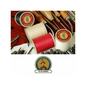 Ata de cusut piele Fil Au Chinois CABLE LINEN N°432 - 0.63mm grosime - Img 10