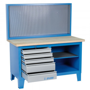 Banc de lucru, cu panou perforat, Unior 612220, 1500 x 750 x 1665 mm