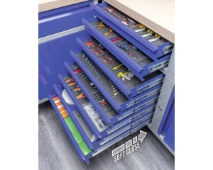 Banc de lucru industrial 1180 mm cu 2 usi si 2 sertare - Img 3