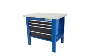 Banc de lucru metalic Werkmeister 1000-13, 1000 mm, 4 sertare