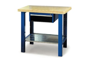 Banc de lucru metalic Werkmeister 1000-2, 1000 mm, sertar cu cheie