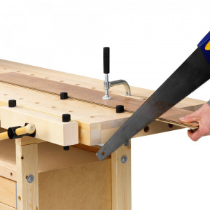 Banc de lucru pentru tamplarie NORDIC 1450 + dulap 0042, Sjobergs - Img 9