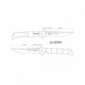 Briceag Cold Steel Large Luzon Flipper 8Cr13MoV CS-20NQX - Img 7