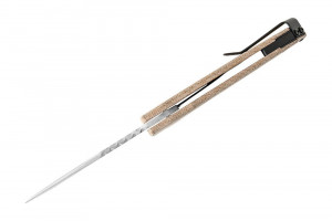 Briceag de Buzunar Buck Knives Sprint Pro Natural Micarta 0841TNS-B - Img 3