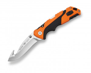 Briceag de vanatoare Buck Pursuit Pro Large 0660ORG-B cu carlig, otel S35VN, maner Versaflex portocaliu, Lockback