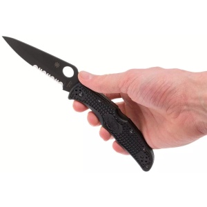 Briceag Endura® 4 FRN negru/lama neagra, Spyderco - Img 7