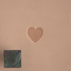 Cap de stanta de embosare 2D Craftool Mini, model inima (Heart) - Tandy Leather 8846-00