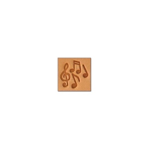 Cap de stanta de embosare 2D Craftool Mini, model note muzicale (Music) - Tandy Leather 8852-00 - Img 2