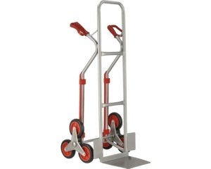 Carucior transport cu platforma pentru trepte Cargo Point max. 150kg, H 1190mm, din otel zincat - Img 3