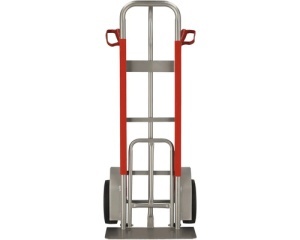 Carucior transport cu platforma profesional Cargo Point max. 250kg, H 1280mm, din otel zincat - Img 6
