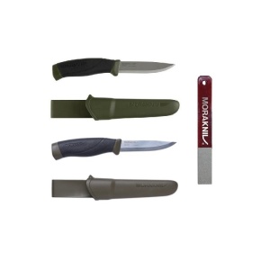 CBS108 Set 2 cutite Morakniv bushcraft Companion/Heavy Duty (C) si diamant