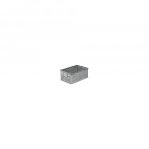 Cutie depozitare perforata, cu manere, 450x300x200 mm, ˜ 3 mm - Img 1