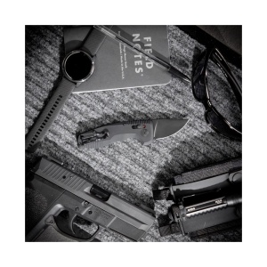 Cutit automat SOG TAC AU Compact CA 15-38-11-57, lama Drop Point Cryo D2, AU-XR Lock, maner din aluminiu, California Legal Automatic Knife - Img 11