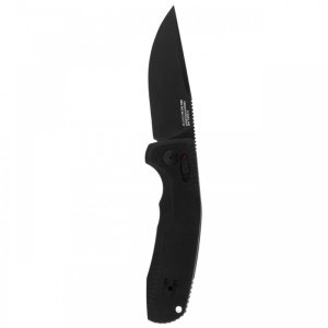 Cutit automat SOG TAC AU Straight 15-38-01-57, lama Drop Point Cryo D2, AU-XR Lock, maner din aluminiu, Tactical Automatic Knife - Img 2