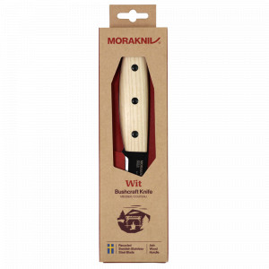 Cuțit bushcraft Morakniv Wit Ash Wood, inox, lamă neagră, mâner frasin - Img 2