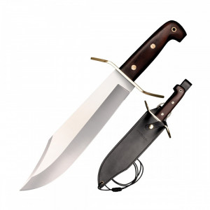 Cutit Cold Steel Wild West Bowie 1090 Carbon cu teaca din piele CS-81B