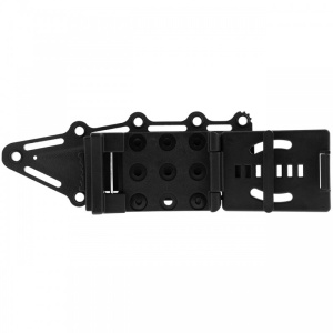 Cutit cu lama fixa SOG Pillar Blackout USA Made UF1003-BX, lama Clip Point CPM S35VN Black TiNi, maner Canvas Micarta Black, teaca Kydex, Made in USA - Img 6
