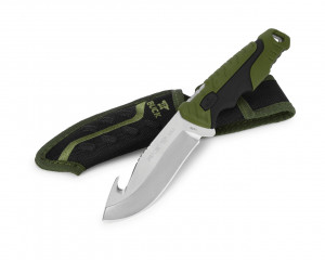 Cutit de vanatoare Buck Pursuit Large Guthook 0657GRS-B, lama 11.4 cm, otel 420HC - Img 2