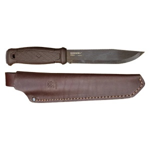 Cutit Full-Tang Morakniv Garberg GRAND Carbon cu teaca de piele pentru Bushcraft si Outdoor