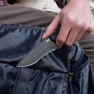 Cutit lama fixa SOG Kiku FX - Blackout Micarta - Img 11