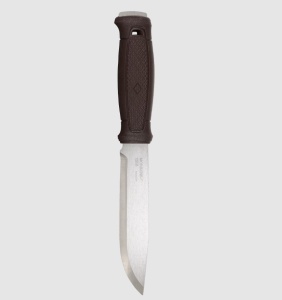 Cutit Morakniv Garberg GRAND din inox , cu teaca de piele pentru outdoor, vanatoare, bushcraft - Img 4