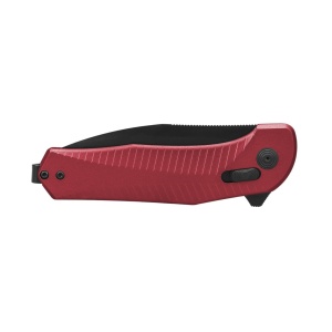 Cutit pliabil SOG Diverge XR Drop Point Dark Red Black 12-02-06-43, lama Drop Point D2 Stonewashed, XR Lock, deschidere Flipper, maner GRN Dark Red & Black, EDC Outdoor - Img 6