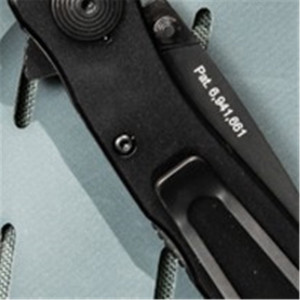 Cutit pliabil SOG Twitch II Black TWI12-CP, lama Drop Point AUS-8 Black TiNi, deschidere asistata S.A.T., Lockback, maner din aluminiu anodizat negru, EDC Premium - Img 11