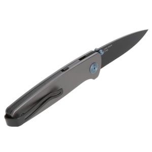 Cutit pliabil SOG Twitch III Gray 11-15-03-43, lama Drop Point D2 Satin, deschidere asistata S.A.T., Lockback, maner aluminiu gri, EDC Premium