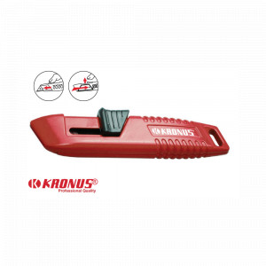 Cutter 18mm cu dubla securitate autoretractabil 7556S KRONUS - Img 2