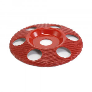 Disc sculptura lemn SABURR - 5" PLAT CU GAURI VENTILARE. - Img 5