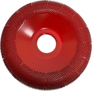 Disc sculptura lemn SABURR - Ø100 mm fata rotunda.