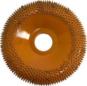 Disc sculptura lemn SABURR - Ø100 mm fata rotunda. - Img 12