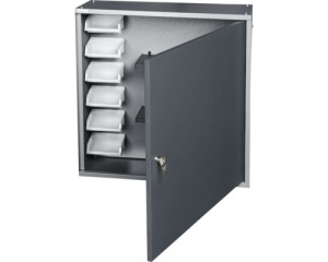 Dulap suspendat pentru atelier 60 x 60 x 20 cm cu 2 polite