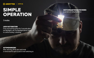 F06101Y Lanterna multifunctionala Zippy Extended Set- galben chihlimbar, Armytek - Img 12