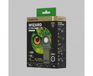 F06701CO Wizard C2 Pro Max Magnet USB Olive - lumina alba, Armytek - Img 7