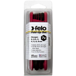 Felo 34500701, Set 7 chei HEX de buzunar, HEX 2.0-8.0mm - Img 2